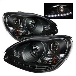 Spyder Auto Projector Headlights - Halogen - DRL - Black - High H1 - Low H7 for 2001-2006 Mercedes-Benz S600 - 5011312 - (2006 2005 2004 2003 2002 2001)