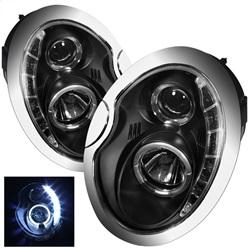 Spyder Auto Projector Headlights - DRL - Black - High H1 - Low H1 for 2002-2006 Mini Cooper - 5011336 - (2006 2005 2004 2003 2002)