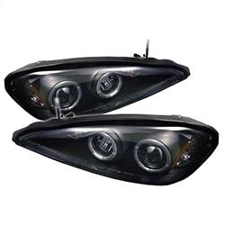 Spyder Auto Projector Headlights - LED Halo - LED - Black - High H1 - Low 9006 for 1999-2005 Pontiac Grand Am - 5011640 - (2005 2004 2003 2002 2001 2000 1999)