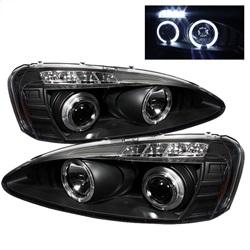 Spyder Auto Projector Headlights - LED Halo - LED - Black - High H1 - Low H1 for 2004-2008 Pontiac Grand Prix - 5011664 - (2008 2007 2006 2005 2004)