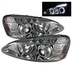 Spyder Auto Projector Headlights - LED Halo - LED - Chrome - High H1 - Low H1 for 2004-2008 Pontiac Grand Prix - 5011671 - (2008 2007 2006 2005 2004)