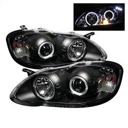 Spyder Auto Projector Headlights - LED Halo- LED - Black - Low H1 for 2003-2003 Toyota Corolla LE - 5011787 - (2003)