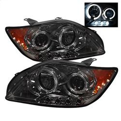 Spyder Auto Projector Headlights - LED Halo - LEDs - Smoke - High H1 for 2005-2006 Scion tC - 5011985 - (2006 2005)