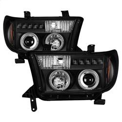 Spyder Auto Projector Headlights - LED Halo - LED - Black for 2011-2013 Toyota Tundra - 5012029 - (2013 2012 2011)