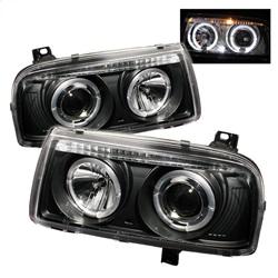 Spyder Auto Projector Headlights - LED Halo - Black - High H1 - Low H1 for 1993-1998 Volkswagen Jetta - 5012197 - (1998 1997 1996 1995 1994 1993)