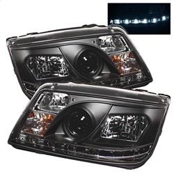 Spyder Auto Projector Headlights - DRL - Black - High H1 - Low H1 for 2005-2005 Volkswagen Jetta GLI - 5012234 - (2005)