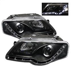 Spyder Auto Projector Headlights - DRL - Black - High H1 - Low H1 for 2006-2007 Volkswagen Passat - 5012326 - (2007 2006)