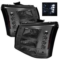 Spyder Auto Crystal Headlights - Smoke for 2003-2006 Chevrolet Silverado 3500 - 5012418 - (2006 2005 2004 2003)