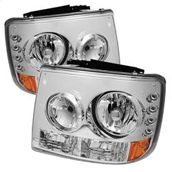 Spyder Auto Crystal Headlights - Chrome for 2000-2006 Chevrolet Suburban 1500 - 5012456 - (2006 2005 2004 2003 2002 2001 2000)