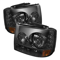 Spyder Auto Crystal Headlights - Smoke for 2000-2006 Chevrolet Suburban 2500 - 5012463 - (2006 2005 2004 2003 2002 2001 2000)