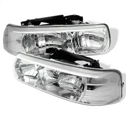 Spyder Auto Crystal Headlights - Chrome for 2003-2004 Chevrolet Tahoe LS - 5012487 - (2004 2003)