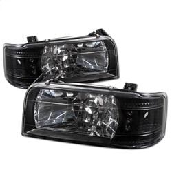 Spyder Auto Crystal Headlights - Black for 1995-1995 Ford F-150 Special - 5012494 - (1995)