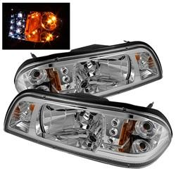 Spyder Auto Crystal Headlights - Chrome for 1993-1993 Ford Mustang LX - 5012548 - (1993)