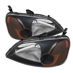 Spyder Auto Crystal Headlights - Black for 2003-2003 Honda Civic Hybrid - 5014368 - (2003)