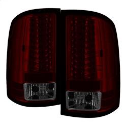 Spyder Auto LED Tail Lights - Red Smoke for 2007-2013 GMC Sierra 1500 - 5014986 - (2013 2012 2011 2010 2009 2008 2007)