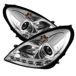 Spyder Auto Projector Headlights - Xenon/HID - DRL - Chrome - High H1 for 2005-2010 Mercedes-Benz SLK350 - 5014993 - (2010 2009 2008 2007 2006 2005)