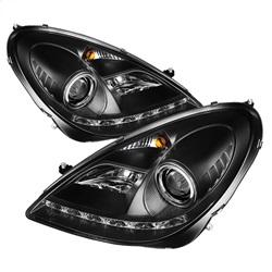 Spyder Auto Projector Headlights - Xenon/HID - DRL - Black - High H1 for 2006-2008 Mercedes-Benz SLK280 - 5015006 - (2008 2007 2006)