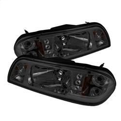 Spyder Auto Crystal Headlights - Black for 1993-1993 Ford Mustang SVT Cobra - 5016805 - (1993)