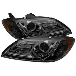 Spyder Auto Projector Headlights - Halogen - DRL - Smoke - High H1 - Low H1 for 2004-2006 Mazda 3 GX Sedan - 5017475 - (2006 2005 2004)