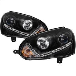 Spyder Auto Projector Headlights - Xenon/HID - DRL - Black - High H7 for 2008-2009 Volkswagen Rabbit S - 5017529 - (2009 2008)