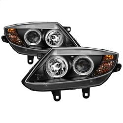 Spyder Auto Projector Headlights - Halogen - LED Halo - Black - High H1 for 2003-2008 BMW Z4 - 5029072 - (2008 2007 2006 2005 2004 2003)