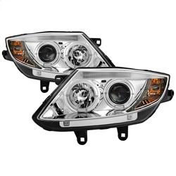 Spyder Auto Projector Headlights - Halogen - LED Halo - Chrome - High H1 for 2003-2008 BMW Z4 - 5029089 - (2008 2007 2006 2005 2004 2003)