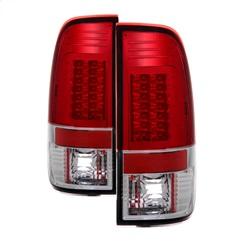 Spyder Auto Version 2 LED Tail Lights - Red Clear for 1999-2007 Ford F-450 Super Duty - 5029140 - (2007 2006 2005 2004 2003 2002 2001 2000 1999)