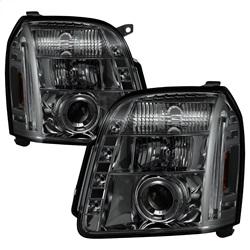 Spyder Auto Projector Headlights - LED Halo - LED - Smoke - High H1 - Low H1 for 2007-2014 GMC Yukon - 5029348 - (2014 2013 2012 2011 2010 2009 2008 2007)