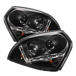 Spyder Auto Projector Headlights - DRL - Black - High H1 - Low H1 for 2005-2009 Hyundai Tucson - 5029447 - (2009 2008 2007 2006 2005)