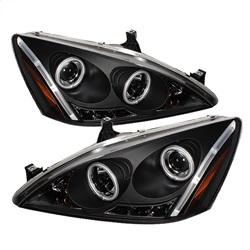 Spyder Auto Projector Headlights - CCFL Halo - LED - Black - High H1 - Low H1 for 2003-2007 Honda Accord - 5029713 - (2007 2006 2005 2004 2003)