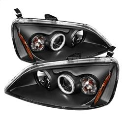 Spyder Auto Projector Headlights - CCFL Halo - Black - High H1 - Low H1 for 2003-2003 Honda Civic Hybrid - 5029775 - (2003)