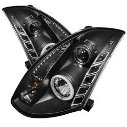 Spyder Auto Projector Headlights - Xenon/HID - CCFL Halo - DRL - Black - High H4 for 2006-2007 Infiniti G35 Base - 5029874 - (2007 2006)