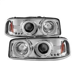 Spyder Auto Projector Headlights - CCFL Halo - LED - Chrome - for 2000-2006 GMC Yukon Denali - 5030016 - (2006 2005 2004 2003 2002 2001 2000)