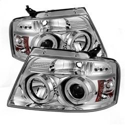 Spyder Auto Projector Headlights - Version 2 - CCFL Halo - LED - Chrome for 2008-2008 Ford F-150 Harley-Davidson Edition - 5030092 - (2008)