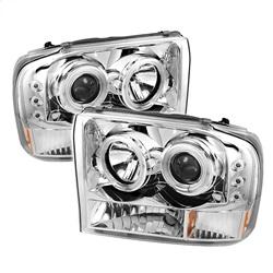 Spyder Auto 1PC Projector Headlights - Version 2 - CCFL Halo - LED - Chrome for 2000-2004 Ford Excursion - 5030139 - (2004 2003 2002 2001 2000)