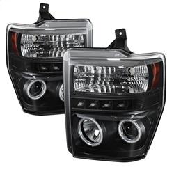 Spyder Auto Projector Headlights - CCFL Halo - LED - Black - High H1 - Low H1 for 2009-2010 Ford F-450 Super Duty XLT - 5030160 - (2010 2009)