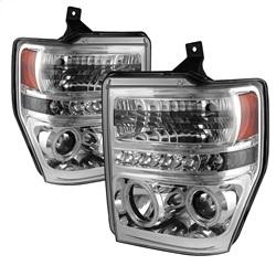 Spyder Auto Projector Headlights - CCFL Halo - LED - Chrome - High H1 - Low H1 for 2009-2010 Ford F-450 Super Duty King Ranch - 5030177 - (2010 2009)