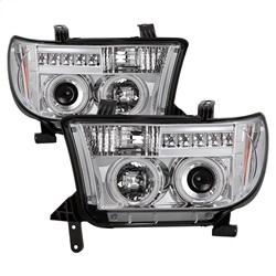 Spyder Auto Projector Headlights - CCFL Halo - LED - Chrome for 2009-2010 Toyota Tundra Limited - 5030313 - (2010 2009)