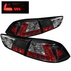 Spyder Auto LED Tail Lights - Black for 2010-2014 Mitsubishi Lancer ES - 5030375 - (2014 2013 2012 2011 2010)