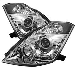 Spyder Auto Projector Headlights - Xenon/HID - DRL - Chrome - High H7 for 2003-2005 Nissan 350Z - 5032218 - (2005 2004 2003)