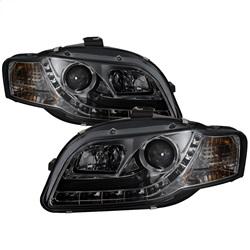 Spyder Auto Projector Headlights - Halogen - DRL - Smoke - High H1 - Low H1 for 2006-2008 Audi A4 - 5033826 - (2008 2007 2006)