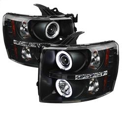 Spyder Auto Projector Headlights - CCFL Halo - LED - Black - High H1 - Low H1 for 2007-2013 Chevrolet Silverado 1500 - 5033864 - (2013 2012 2011 2010 2009 2008 2007)