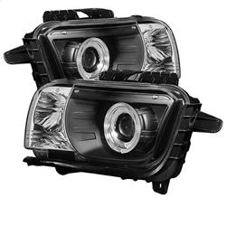 Spyder Auto Projector Headlights halogenDual Halo - LED Halo - Black - High/Low H7 for 2010-2013 Chevrolet Camaro - 5034236 - (2013 2012 2011 2010)