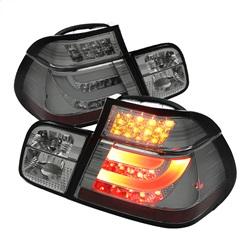 Spyder Auto Light Bar Style LED Tail Lights - Smoke for 2001-2001 BMW 330i - 5037718 - (2001)