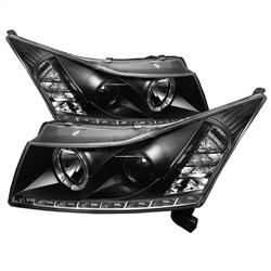 Spyder Auto Projector Headlights - LED Halo -DRL - Black - High H1 - Low H7 for 2011-2014 Chevrolet Cruze - 5037916 - (2014 2013 2012 2011)