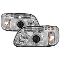 Spyder Auto 1PC Projector Headlights - CCFL Halo - Chrome - High H1 - Low H1 for 1995-2001 Ford Explorer - 5039323 - (2001 2000 1999 1998 1997 1996 1995)