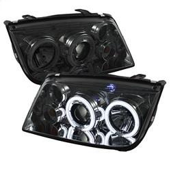 Spyder Auto Projector Headlights - CCFL Halo - Smoke - High H1 - Low H1 for 1999-1999 Volkswagen Jetta GL - 5039378 - (1999)