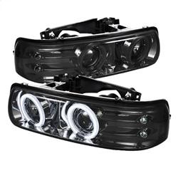 Spyder Auto Projector Headlights - CCFL Halo - LED - Smoke - Low H1 for 2003-2004 Chevrolet Tahoe LT - 5042002 - (2004 2003)