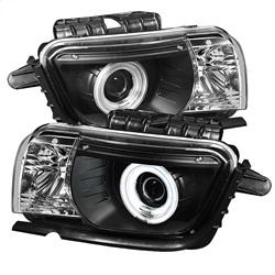 Spyder Auto Projector Headlights Dual Halo - CCFL Halo - Black - High/Low H7 for 2010-2013 Chevrolet Camaro - 5042354 - (2013 2012 2011 2010)