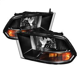 Spyder Auto Crystal Headlights - Black for 2009-2010 Dodge Ram 1500 - 5042378 - (2010 2009)